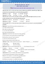Đề số 2 - Đề kiểm tra giữa kì 2 - Tiếng Anh 12 mới
